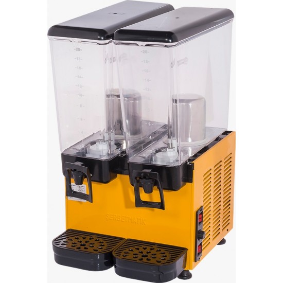 Limonata Karadut Suyu Soğutma Makinası Şerbetlik 20+20
