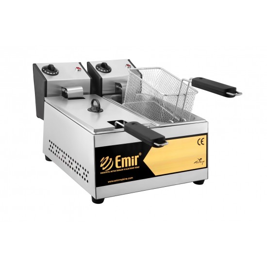 3+3 Litre Elektrikli Fritöz Makinesi