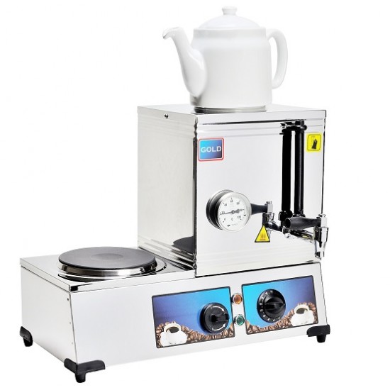 Eko Model Çay Kazanı Tek Demlikli Elektrikli Pleytli