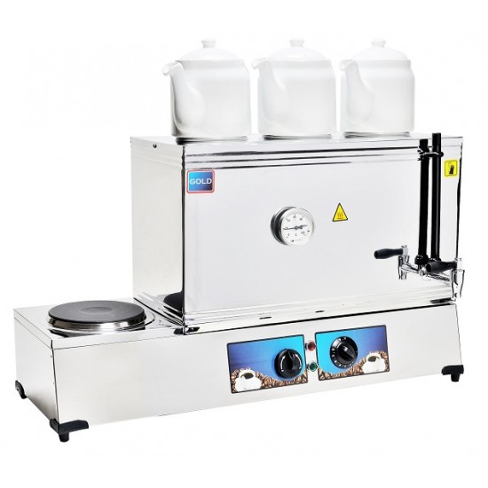 Eko Model Çay Kazanı Üç Demlikli Elektrikli